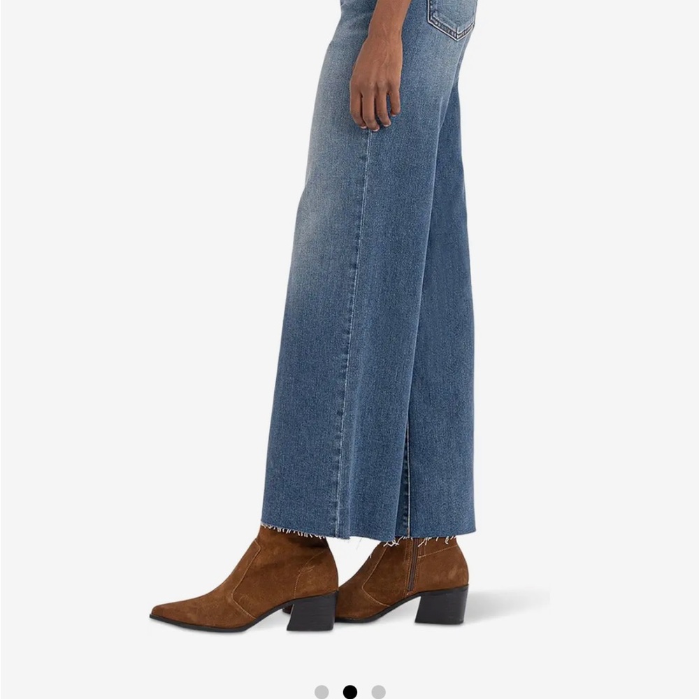 Women's Kut from the Kloth Meg Fab Ab Ankle Wide-Leg Jeans size 8 - Picture 8 of 9